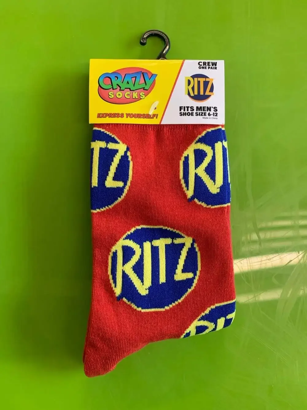 Crazy Socks, Unisex, Men's size 8-12, Women's size 9-13, Food/Pop Prints